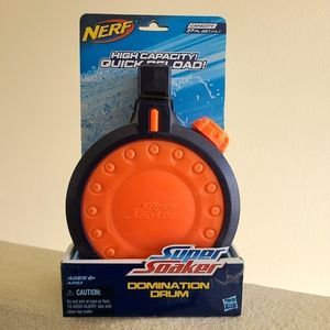 Nerf Super Soaker Domination Drum Rare New In Box